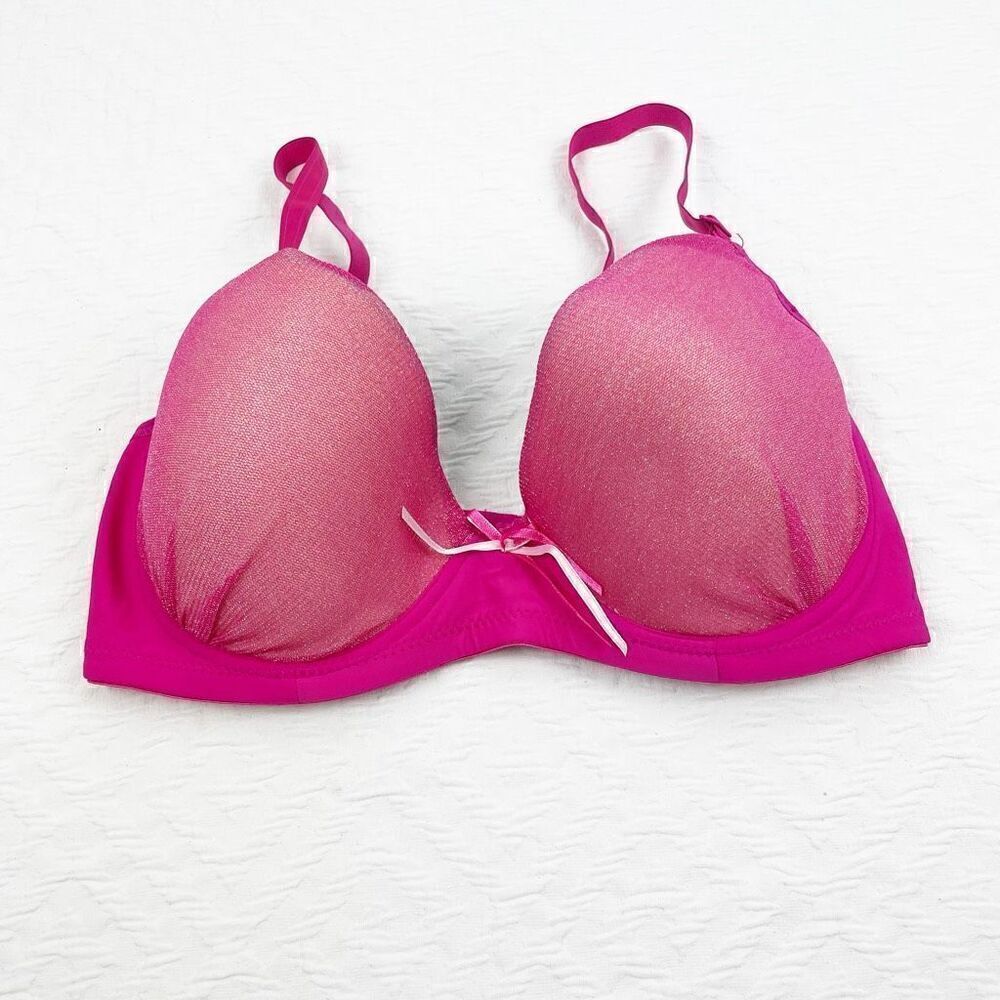 BUY 1 GET 1 FREE Chuns perfect shape lingerie bra 34d hot pink shimmer bridal li